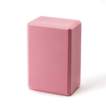 High Density EVA Foam Yoga Block 9" x 6" x 4" - color: 2PK Pink