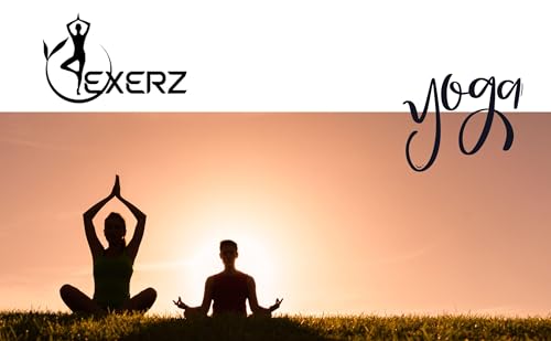 EXERZ Yoga Blocks 2 pack, Gym Blocks, Exercise Workout Fitness Bricks, Pilates Stretch Handstand Non-Slip