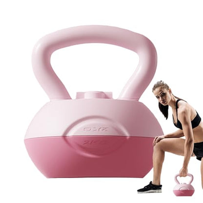 Kettle Bell - Grip Strength Adjustable Weight Tool, Soft Kettlebell | Coated Training Equipment, Ergonomic Handle, Compact Fitness Gear | Home Workouts Muscle Building Conditioning Men Women - color: 4kg