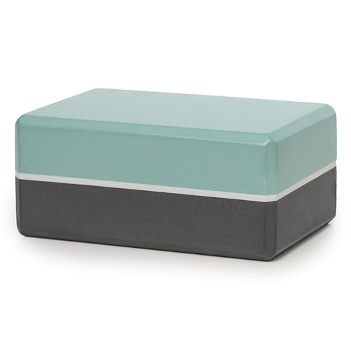 4" Striped Yoga Block, 6 Pack Bulk EVA Foam Yoga Blocks, Firm and Supportive Yoga Brick, Balance Foam for Stretching, Pilates, and Workout, 4" x 6" x 9"