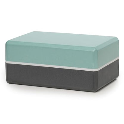 4" Striped Yoga Block, 6 Pack Bulk EVA Foam Yoga Blocks, Firm and Supportive Yoga Brick, Balance Foam for Stretching, Pilates, and Workout, 4" x 6" x 9"