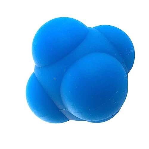 VANZACK 1pc Hexagonal Silicone Reaction Training Ball Agility Reflex Workout Ball for Men Women Durable Versatile for Rehabilitation Coordination Drills