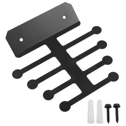 Wall Mounted Resistance Band Steel Storage Organizer for Home Gym Accessories, Holds Bands, Jump Ropes, Weightlifting Belts and Cable Attachments