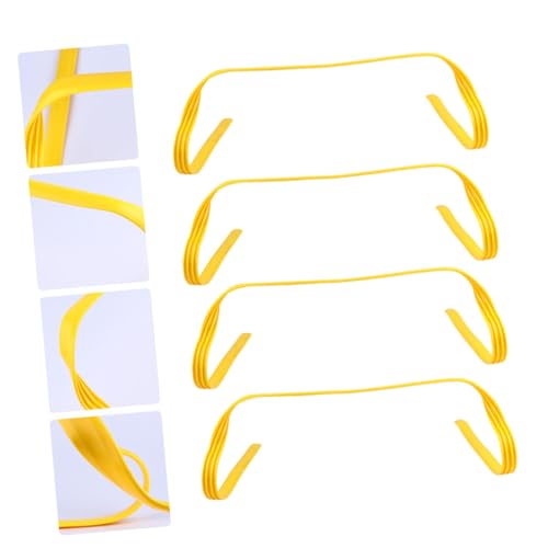 UKCOCO 4Pcs Agility Hurdles for Outdoor Training Durable Pe Speed Training Equipment for Adults Jumping Flexibility and Coordination for Soccer Fitness Workouts