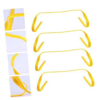UKCOCO 4Pcs Agility Hurdles for Outdoor Training Durable Pe Speed Training Equipment for Adults Jumping Flexibility and Coordination for Soccer Fitness Workouts