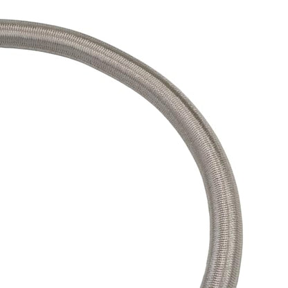 10Pcs Trampoline Bungee Cord Replacement Bands Elastic Rope Ties with Aluminum Buckle Accessories, 5 Inches Independent Cords for Tarp Canopy Exercise Fitness Rebounder Strap - Max Limit 300 lbs, Gray