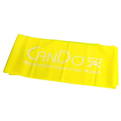 Fabrication Enterprises Fabrication CanDo Exercise Band, 5-Foot Single - color: Yellow