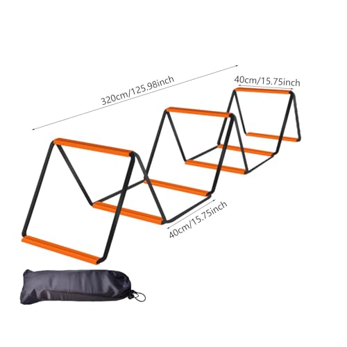 Agility Ladder, Soccer Speed Ladder, Multipurpose Agility Training Equipment, Football Footwork Ladder - size: 8 Grids With Bag