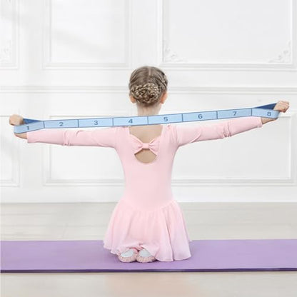 Resistance Bands Set with Numbers, 8/10/12 Loop Stretch Strap 3-Pack, Adjustable Exercise Bands for Yoga, Full Body Workout, Shaping, Stretching and Home Gym Exercise - color: Pink