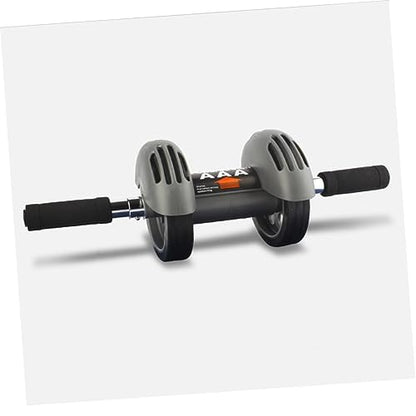 Automatic Rebound Ab Wheel with Dual Wheels and Blue Kneeling Pad Abdominal Roller for Core Workout Muscle Toning and Fitness Training at Home Gym