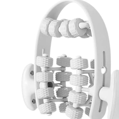 Leg Roller for and Recovery Tool for Indoor Fitness, White - color: White
