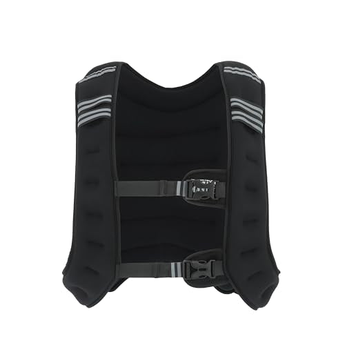 Workout Weighted Vest, 15lb/20lbs Weight Vest with Reflective Stripe for Strength Training, Running, Weightlifting, Fitness, Muscle Building, and Weight Loss, Soft, Slim Design with Weights Included - size: 20 lbs