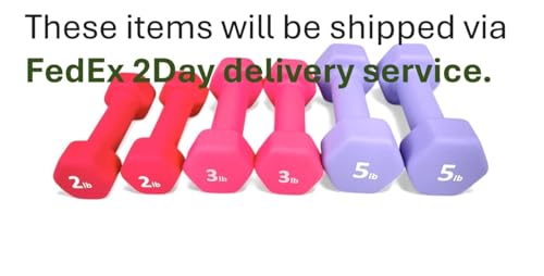 Neoprene Coated Dumbbell Hand Weight Set - style: 20-Pounds total -3 Pairs (2-LB, 3-LB, 5-LB)