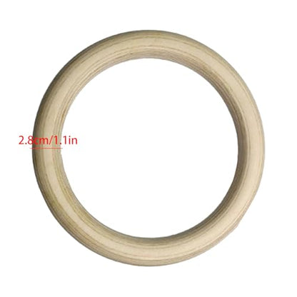 Exercise Rings with Straps Buckles Pull Up Exercise Rings Gymnastic - color: 28mm