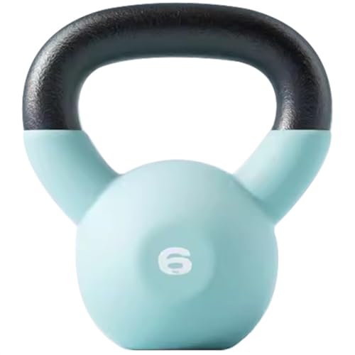 Kettle Bells Weight Women's Fitness Cast Iron Competitive Kettlebell, Full Body Shaping/Buttocks Training, Home/Gym Exercise Equipment(Light blue-6kg) - color: Light Blue-6kg
