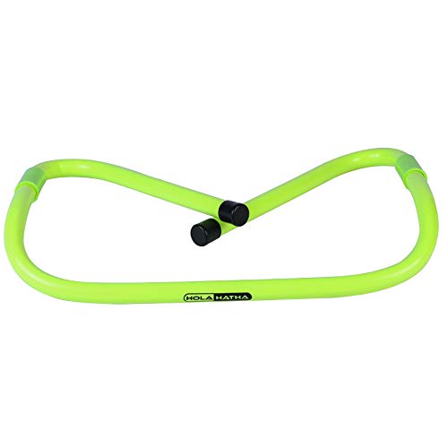 HolaHatha Agility Hurdle, Indoor Outdoor Sports Training Equipment for Track, Basketball, Football & Soccer - Height Adjustable, Bright Green