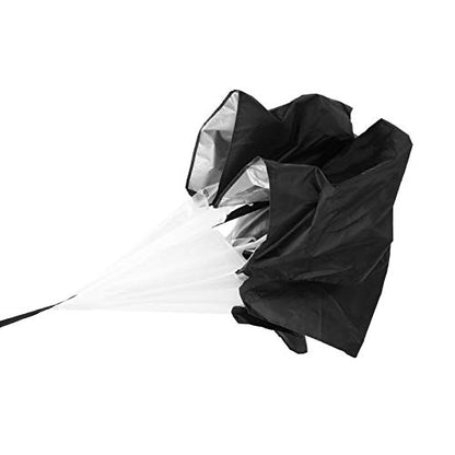 Running Speed Training, Speed Chute Resistance Parachute for Speed Training Running Sprint Chute Soccer Football Sport Speed Training Speed Drills Resistance Parachute(black)