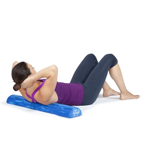 OPTP PRO-Roller Soft Density Foam Roller – Low Density Soft Foam Roller for Physical Therapy, Pilates, Yoga Foam Roll Exercises, and Muscle Recovery - Blue 36" x 6" x 3" Half-Round - color: Blue 36" X 6" X 3" Half-round