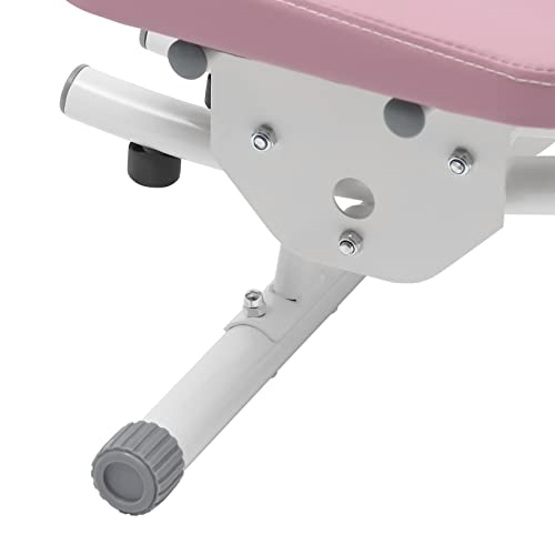 Ab Machine Abdominal Crunch Core Workout Equipment Foldable Exercise Ab Trainer Machine Coaster Abdominal/Core Fitness All Training Equipment Levels for Home & Gym - size: 41.33*15.74*43.3in Pink