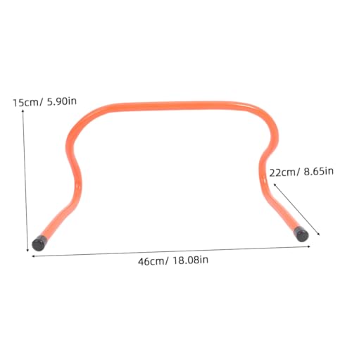 4pcs Agility Hurdles Set 15cm Plastic Speed Training Equipment for Football Basketball Obstacle Course and Track Running Training