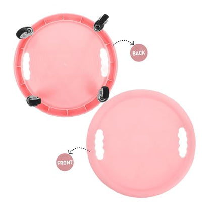 Outanaya Wheel Knee Pad Silent Gliding Discs for Core Strength Training Dual Functionality Abdominal Workout Equipment for Home Gym Use