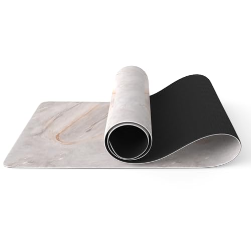 FOLAI Extra Thick Yoga Mat 6mm，pilates mat thick - Non-Slip Exercise Mat for HIIT, Pilates & Home Workouts & Workout with Free Carry Strap - color: Khe Sanh
