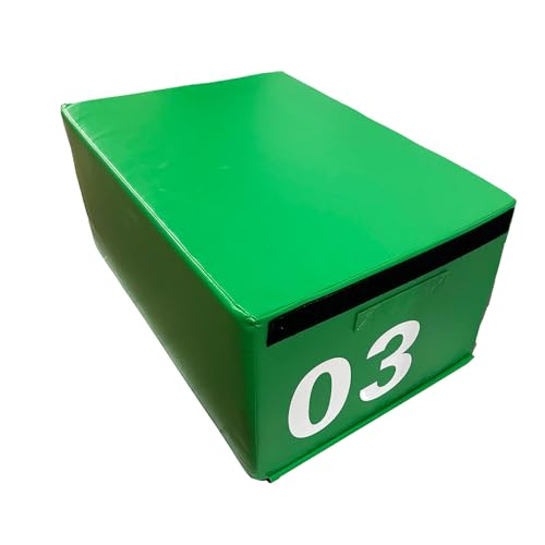 Plyometric Jumping Box Set,4-1 Height-adjustable Soft Foam Stackable Exercise Fitness Gym Plyo Boxes | Premium Stackable Plyo Training Box For Child Home & Commerci(Size:90x55x40cm（35.4x21.6x15.7in）) - size: 90x55x40cm（35.4x21.6x15.7in）