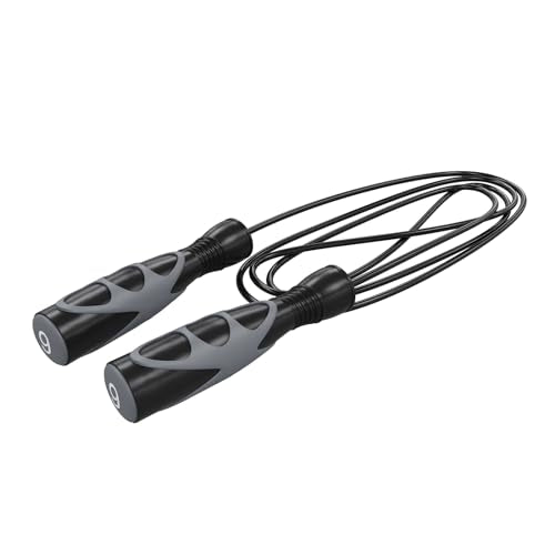Power Systems Elite Jump Rope - Premium Vinyl & Radial Ball for Max Rotation - size: 8'