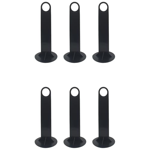 6 PCS Football Training Cones Holders Plastic Mark Disks Shelf Black Soccer Cone Stand for Storing Soccer Disc Cones - color: Black, size: 93 * 210 mm