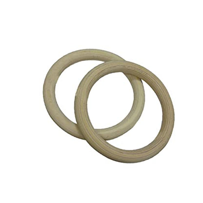 BESPORTBLE Pair Gymnastic Rings Fitness Ring Exercise Rings Workout Rings aldult Stretch Ring Bamboo Child - color: Khaki