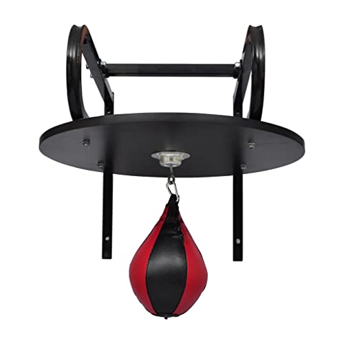 Wall Mounted Speed Ball Platform Set with Heavy Duty Swivel and Punching Bag for Boxing Fitness Training Home Gym Workout
