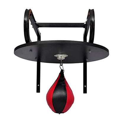 Wall Mounted Speed Ball Platform Set with Heavy Duty Swivel and Punching Bag for Boxing Fitness Training Home Gym Workout