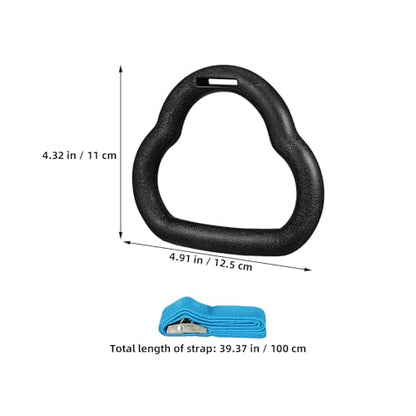 ’s Gymnastics Rings Set for – Adjustable 1m Blue Gym Straps Pull-up Rings for Indoor Strength Training and Physical Exercise Equipment