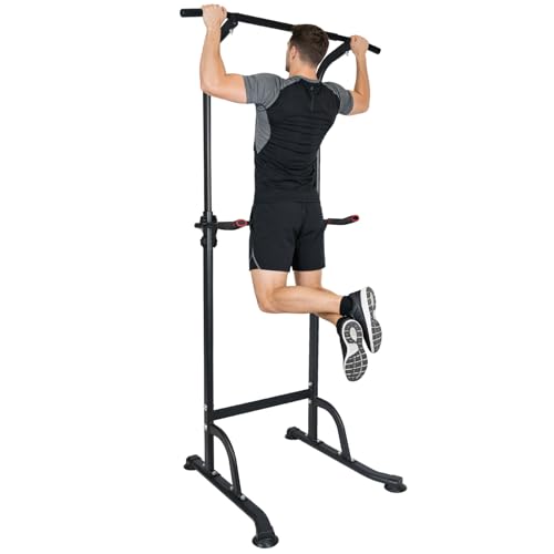 Adjustable Height Dip Bar Station, Multi-function Dip Station Pull Up Bar Full Body Strength Training Workout Fitness Equipment for Tricep Dips, Heavy Duty Dip Station for Home Gym - color: Dip Station
