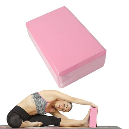 Yoga Blocks 2 Pack, High Density EVA Foam Block, Non-Slip Yoga Bricks, Gym Bricks, Fitness Exercise Blocks for Balance Training, Stretching, Pilates, Meditation, Support Deepen Poses