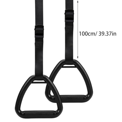 Pull Up Rings Gymnastics Calisthenics Training Equipment - color: 1M