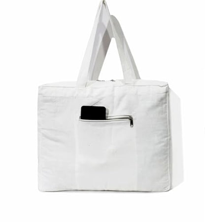 INDIAN CRAFT CASTLE Tote Bag with Yoga Mat Carrier Pocket Carryall Shoulder Bag for Office, Workout, Pilates, Travel, Beach and Gym
