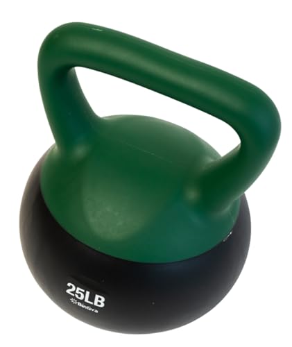 bintiva Soft Kettlebells - Sea and Iron Sand Filled Weights for Women and Men - Color Coded Kettle Bell Sets - color: 25 LBs