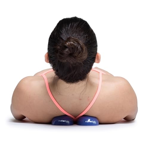 OPTP Half Balls (Pair) - No-Roll Half Ball Set for Stretching and Massage, Plantar Fasciitis Relief, and Muscle Tension in the Back, Legs, Feet and Body
