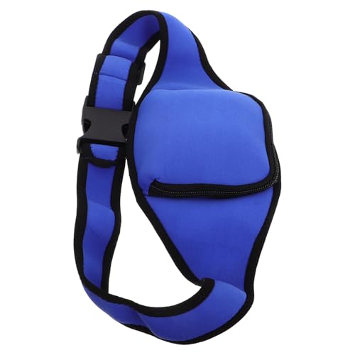 TEHAUX Microphone Waist Pack Mic Belt Zippered Neoprene Holder Sweat-resistant Trainer Microphone Pouch for Running Gym Outdoor Sports