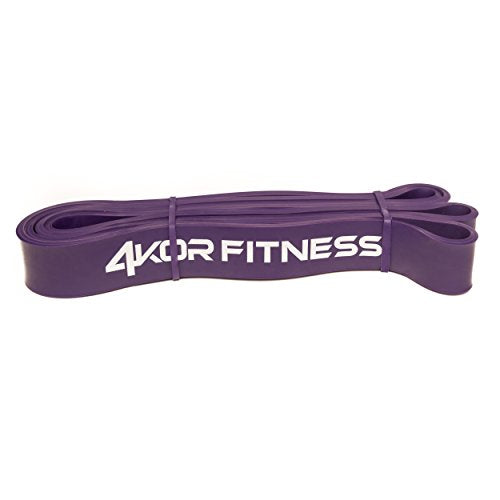Pull Up Assist Band by 4KOR Fitness Heavy Duty 41" Resistance Loop Band for Mobility, Crossfit, Weightlifting, Therapy, Home or Gym Workouts and More - color: Power Purple - 35 to 85 Pounds - 1.25 Inches