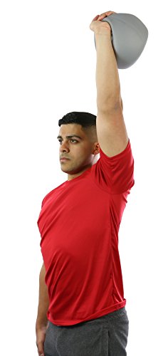 CanDo 10-3297 One Handle Medicine Ball, 15 lb, Silver - size: 15 lbs