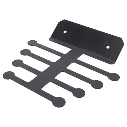 Rengue Fitness Band Rack Wall Mount Exercise Band Holder Wall Mounted Gym Storage with Iron Design for Resistance Bands Jump Ropes Ankle Straps Accessories Home Commercial Garage Gym