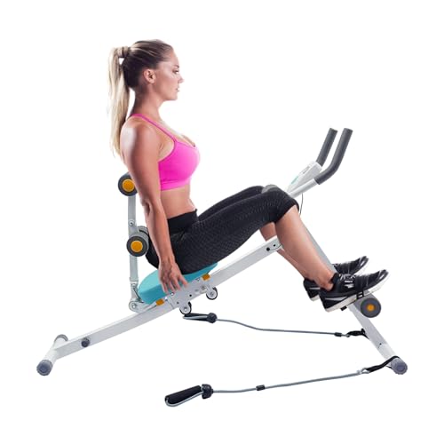 Core & Abdominal Trainers AB Workout Machine Home Gym Strength Training Ab Foldable Fitness Equipment,Abdominal Compressor Collapsible,Strength Training Abdominal Workout Machine with LCD Display