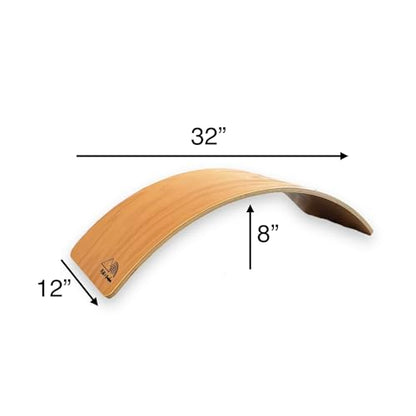 Balance Board for Toddlers - Wooden Wobble - Kids Balance - First Birthday Gift - Large Natural Wood - Handmade