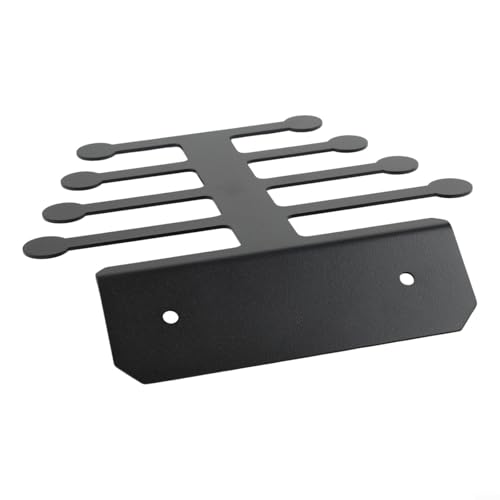 Wall Mounted Resistance Band Storage Rack Metal Steel Organizer for Home Gym Equipment with Anti-Drop Ends, Holds Bands, Handles, Jump Ropes, Weightlifting Belts, Cable Attachments