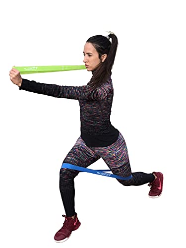 Fit Simplify Resistance Loop Exercise Bands and Tube Bands with Handles, Ankle Straps and Door Anchor