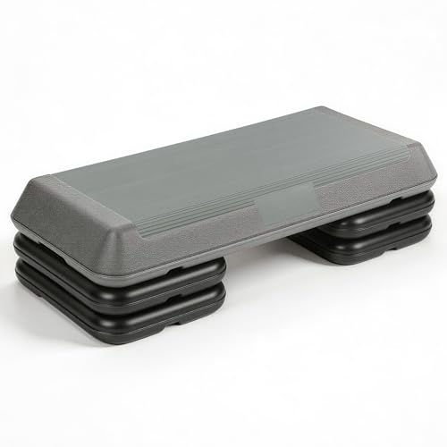 ZENY Exercise Aerobic Stepper Platform 28.5'' Adjustable Aerobic Step with 4 Risers, Fitness and Workout Stepper for Home Gym