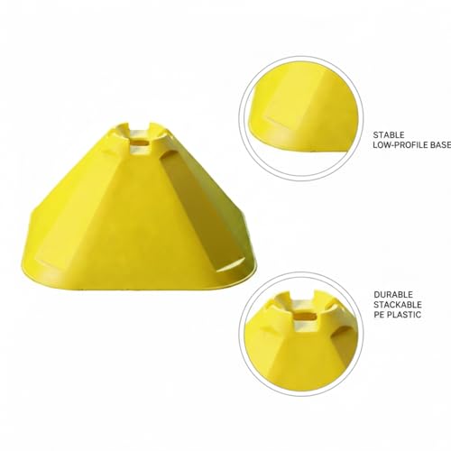 Stackable Sports Training Marker Cones, PE Plastic Agility Drill Markers for Soccer and Basketball Practice (1 PC)