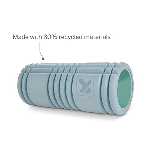 TriggerPoint Grid 1.0 Foam Roller - 13" Multi-Density Massage Roller for Deep Tissue & Muscle Recovery - Relieves Tight, Sore Muscles & Kinks, Improves Mobility & Circulation - Targets Key Body Parts - color: Slate